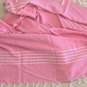 100% cotton scarf with fringe